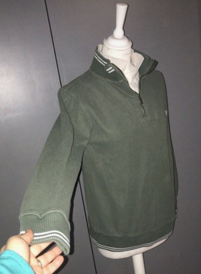 🧥 Pull zippé Emporio Armani vert kaki – Taille M - photo numéro 5