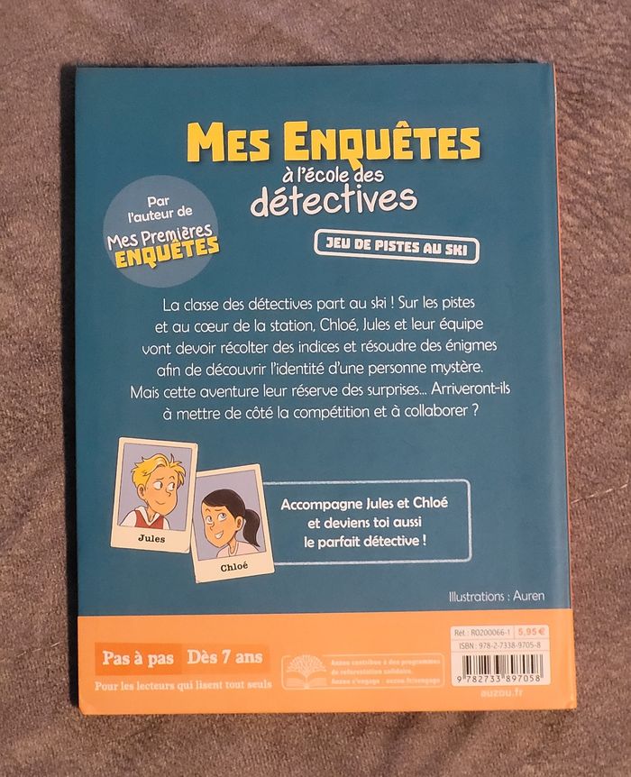 Mes enquêtes à l'école des détectives - Tome 04 Jeu de pistes au ski Emmanuel Trédez - photo numéro 2