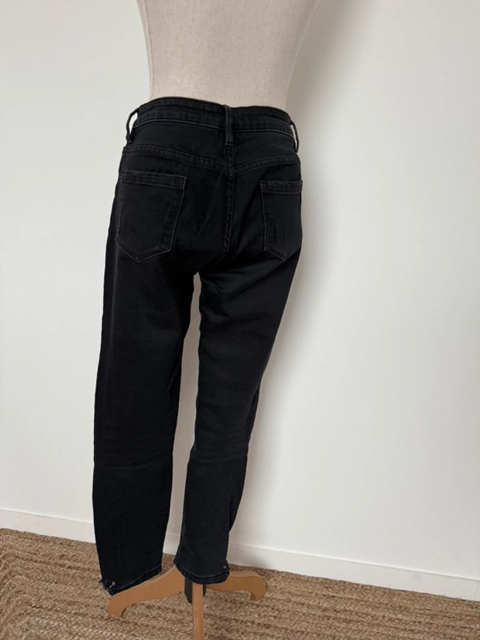 Pantalon legging pantaloni pantalones rock Vloeiende Calças skinny noir 38 M slim jean gris poche - photo numéro 4