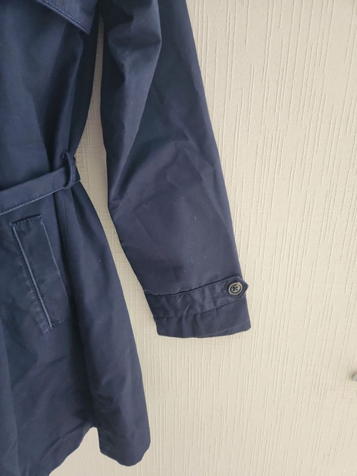 Trench coat bleu marine Zara 14 ans 164 cm - photo numéro 5