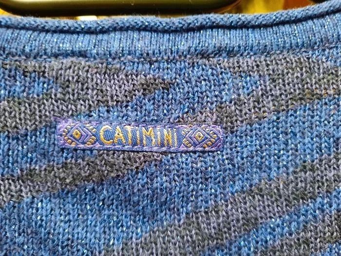 Catimini gilet, bleu rois, touches dorées, 12 ans - photo numéro 7