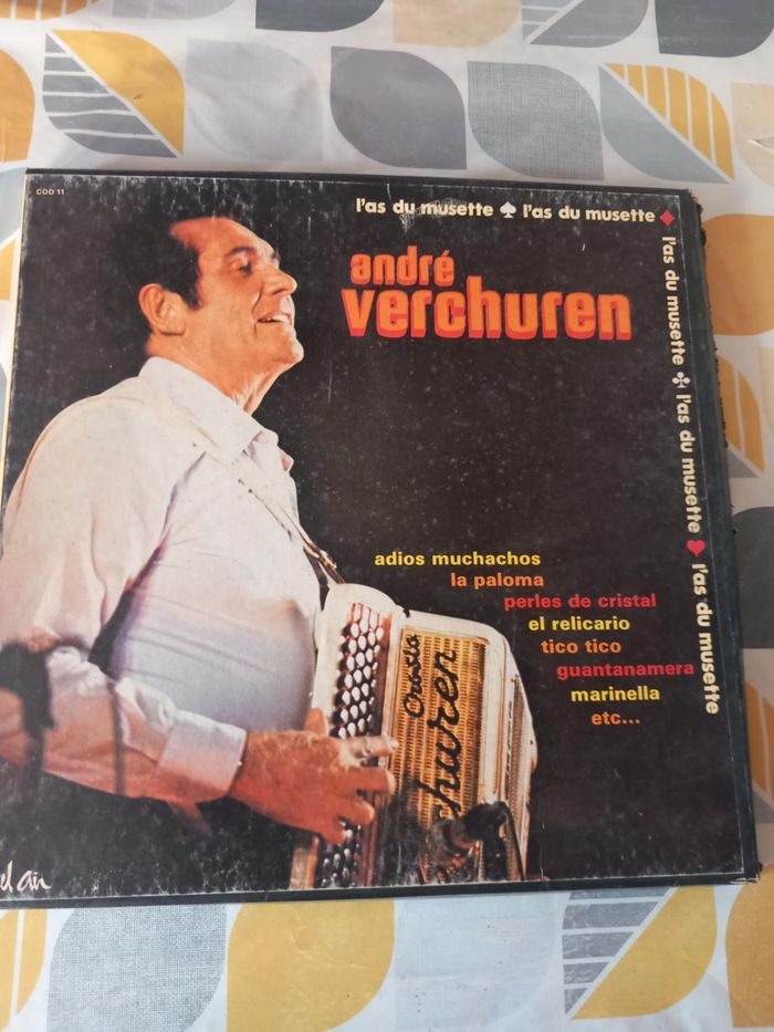 3 33T de André Verchuren l'as du musette