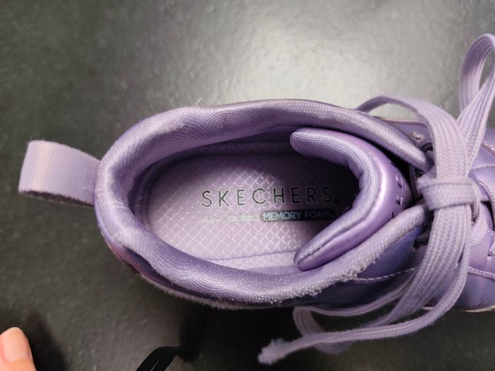 Skechers violet métallique 36 basket filles - photo numéro 8