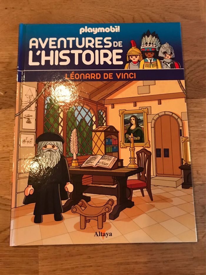 Livre Playmobil Aventures de l’histoire Numéro 55 Léonard de Vinci