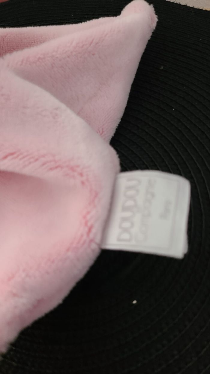 Chat plat rose j’aime mon doudou DOUDOU ET COMPAGNIE - photo numéro 3