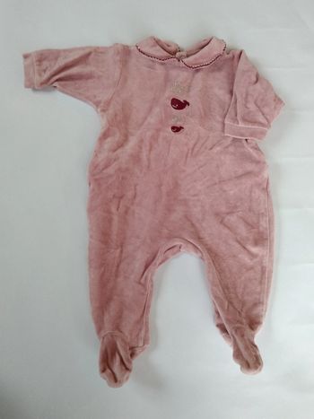 pyjama vieux rose le phare de la baleine fille 3 mois