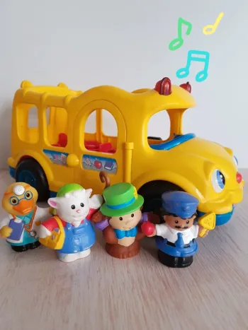 Bus scolaire musical jaune Little people de Fisher Price