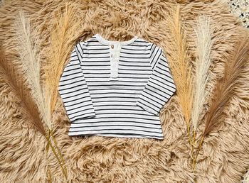T-shirt manches longues marinière