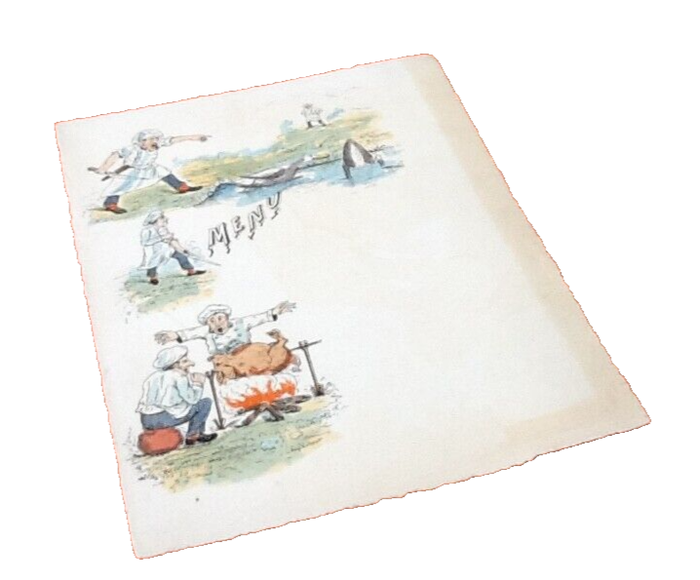 Années 1900 Menu Eugène Verneau