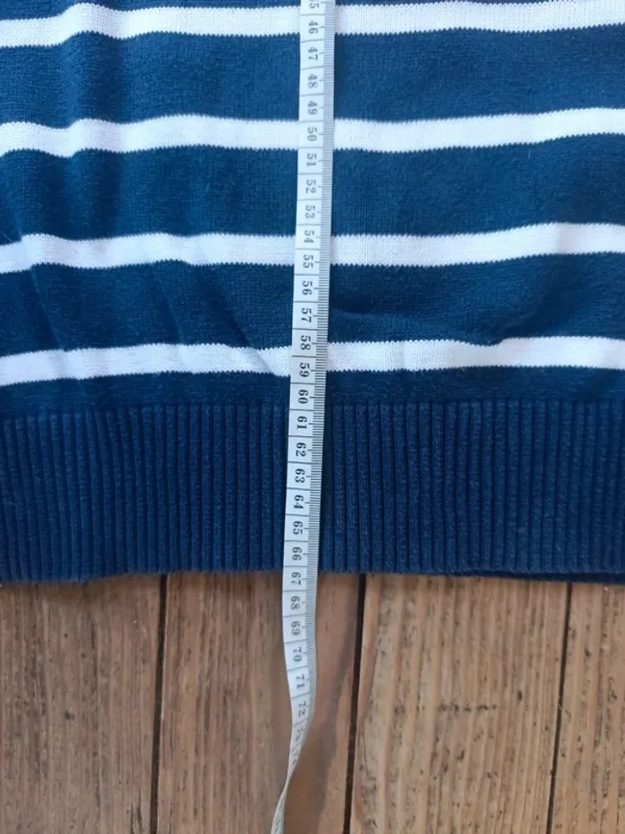 Pull a rayures tommy Hilfiger bleu Taille M - photo numéro 7