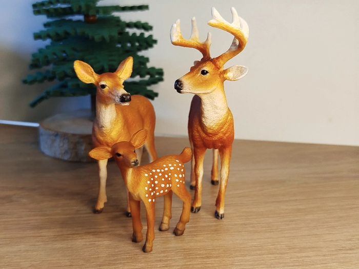 Schleich Mojo Famille cervidés figurine animal de la forêt