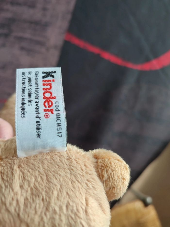 Peluche renne kinder - photo numéro 3
