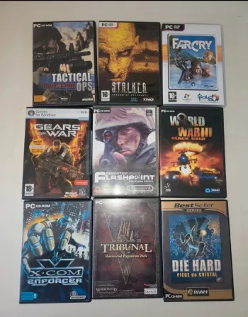 Plusieurs jeux PC 1€50 unité