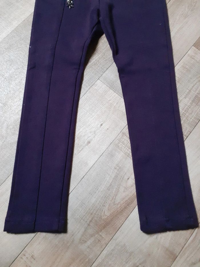 Pantalon fille violet 4 ans - photo numéro 2