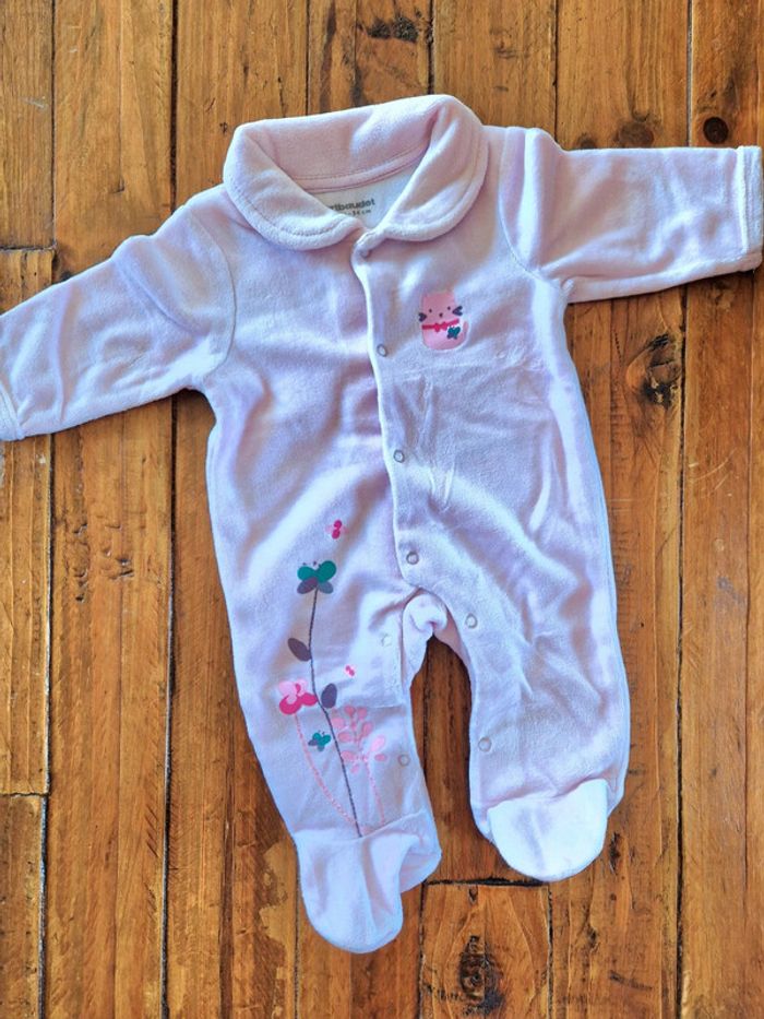 Pyjama velours 1 mois