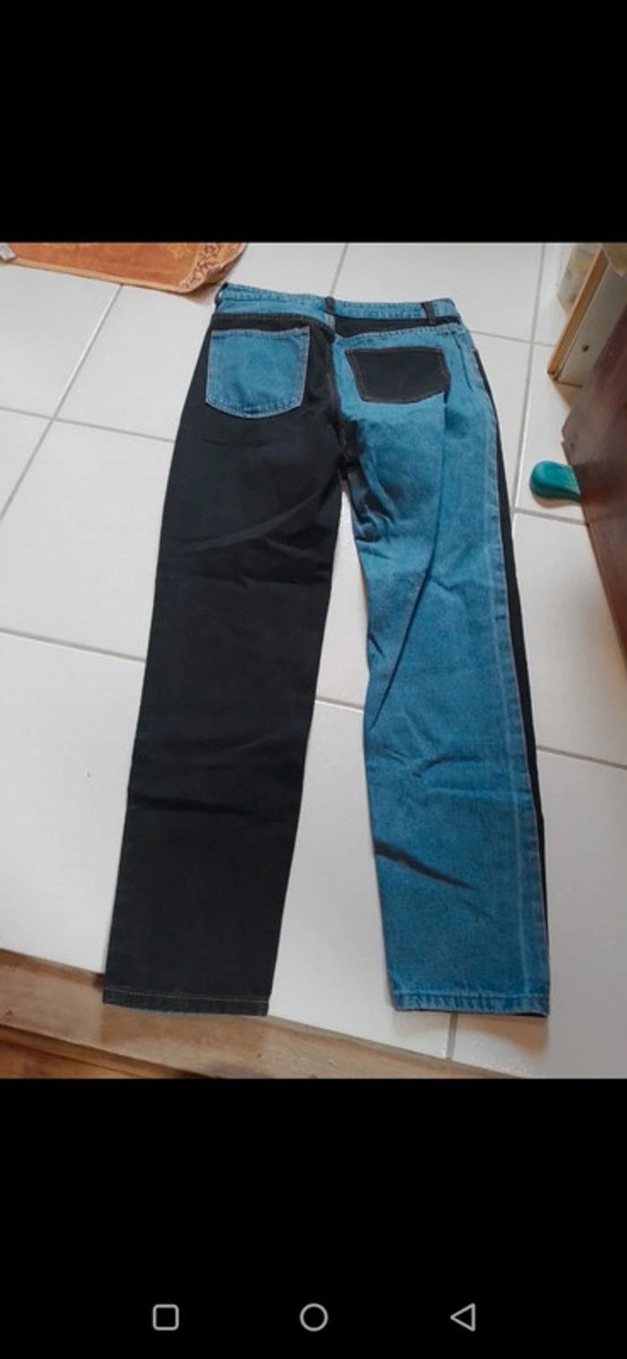 Jeans femme noir et bleu Shein - photo numéro 9