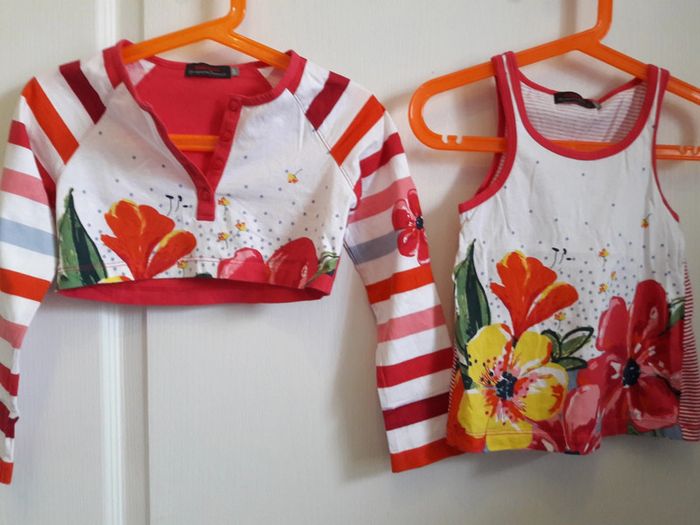 Twinset floral Catimini 5 ans - photo numéro 5