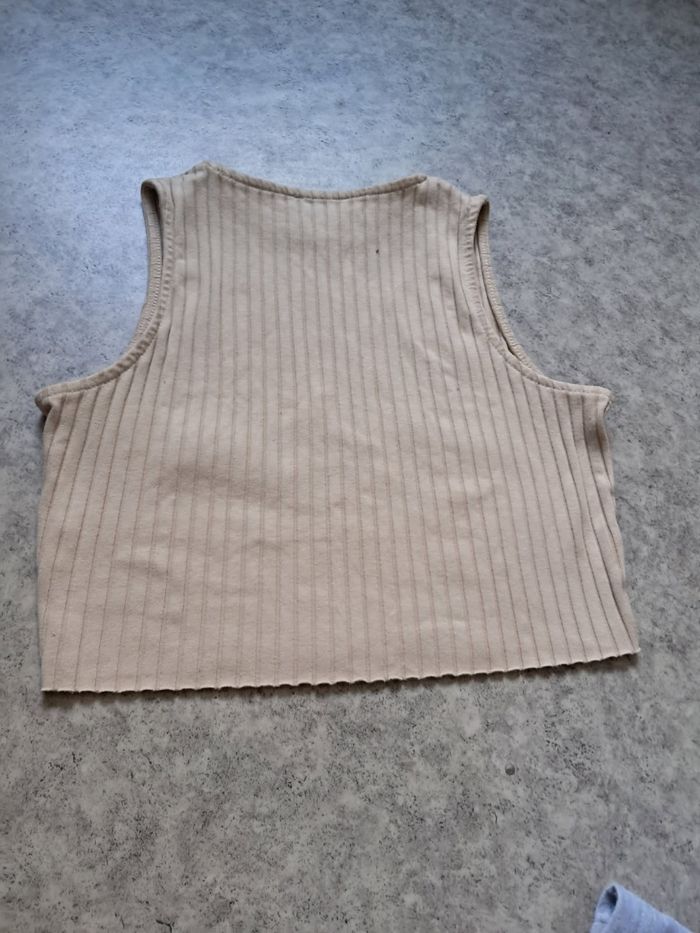 Débardeur court beige - photo numéro 2