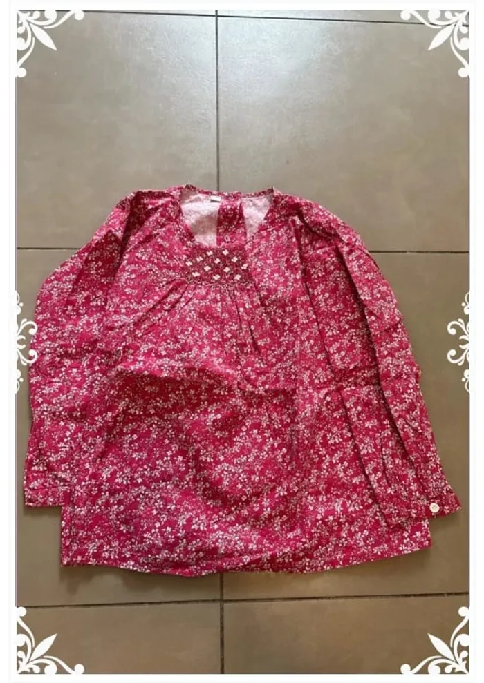 Chemisier rose enfant fille taille 12 ans - photo numéro 2