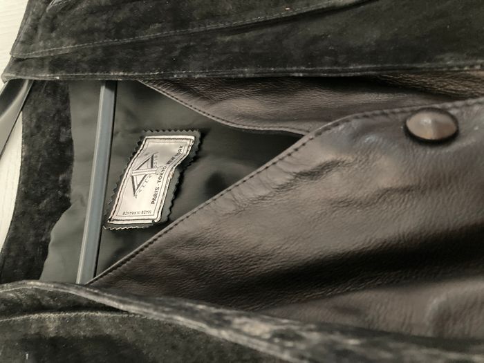 Veste en cuir et satin - Pellessimo - Vintage années 80 - photo numéro 2