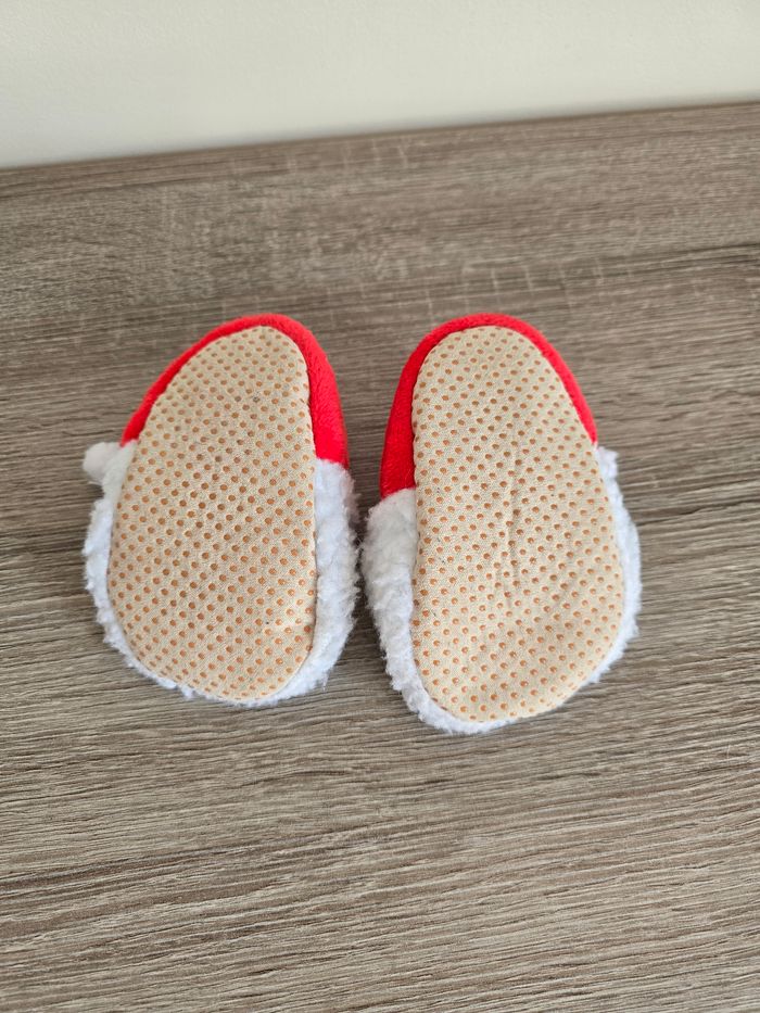 Vêtement Bébé Mixte - Pantoufle Père Noël - Taille 19 - photo numéro 6