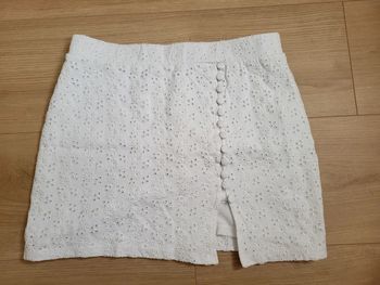 Jupe broderie blanche