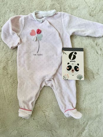 Pyjama Obaïbi 6 mois rose clair