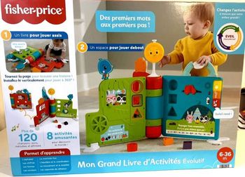 🎁Grand livre d'activités 6/36 mois fisher price 🎁