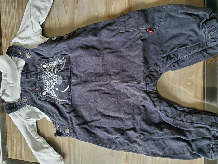 Ensemble salopette 12 mois Dpam