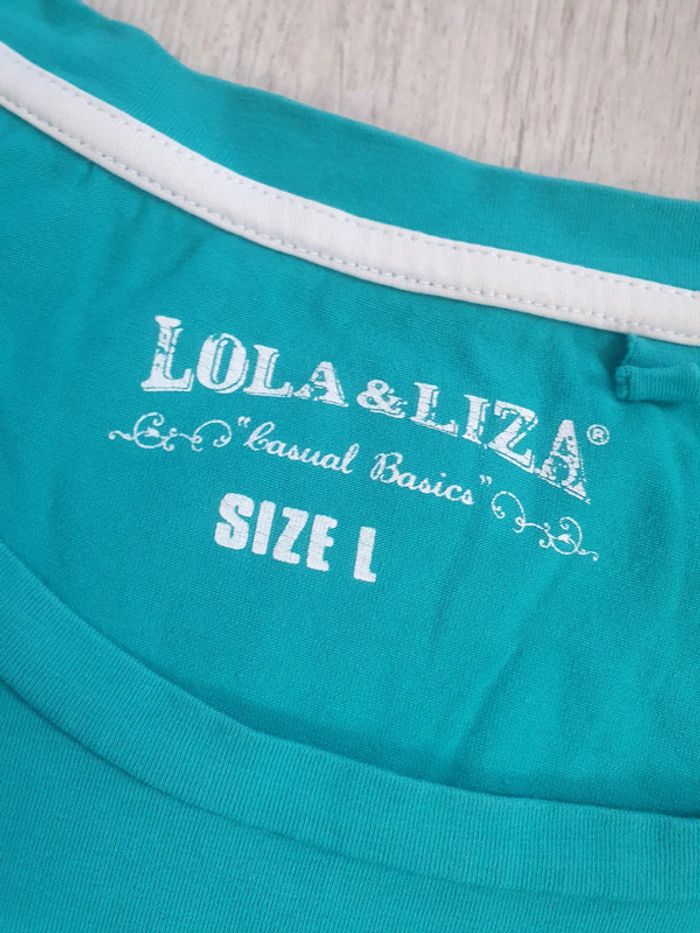 T-shirt Turquoise Lola&Loza - photo numéro 2