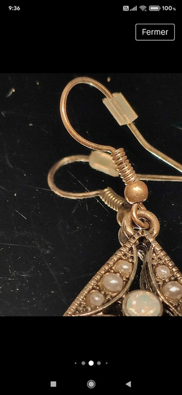 Boucles d'oreilles vintage - photo numéro 4