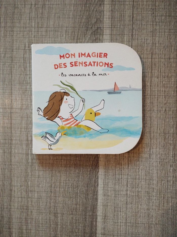 Livre "Mon imagier des sensations - Les vacances à la mer"