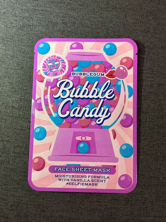 Masque en Tissu Vegan Bubble Gum Neuf