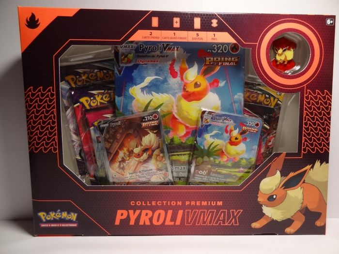 Coffret Pokémon Premium 3 pièces : Aquali / Pyroli / Voltali-VMAX - Neuf - photo numéro 8