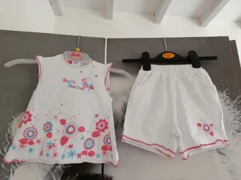 Ensemble short bébé fille