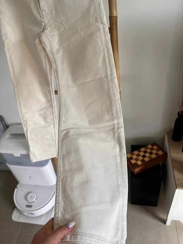 Jean crème zara taille 36 - photo numéro 8