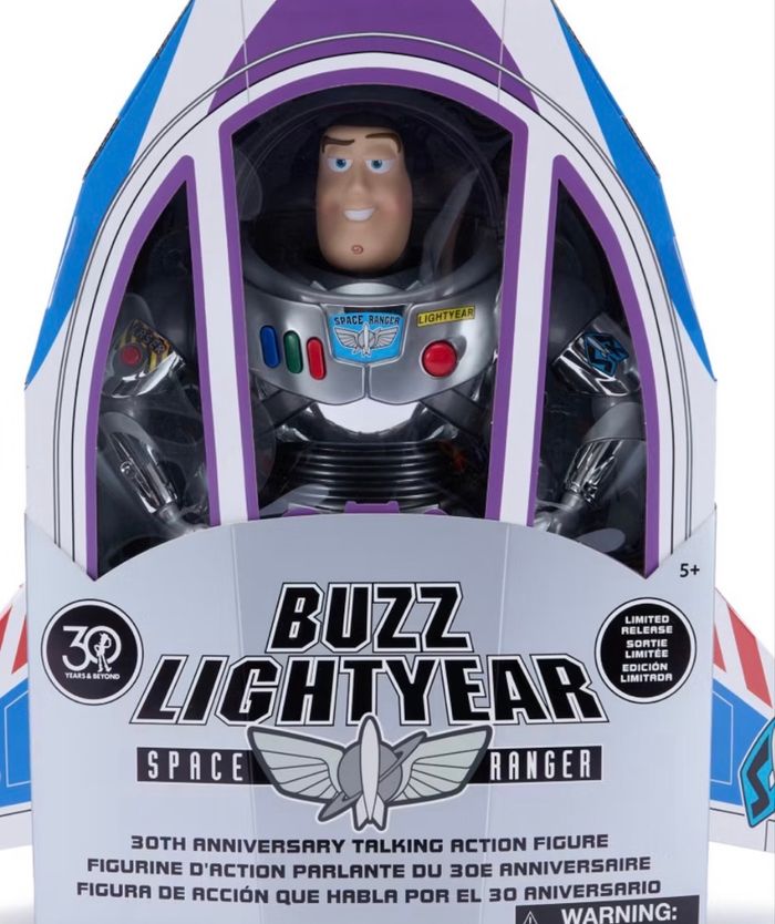 Figurine Buzz l'Éclair parlante 30e anniversaire en édition limitée, Toy Story
