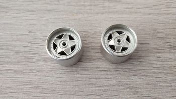 Lot x2 jantes arrière pièce détachée miniature Burago BBurago Ferrari f40 1/18 #B12