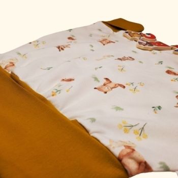 Douce forêt - Pantalon évolutif 100% Jersey - 6-12 mois