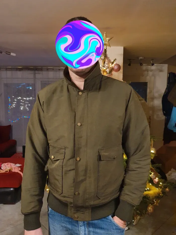 Veste Bombers Zara man kaki - photo numéro 7