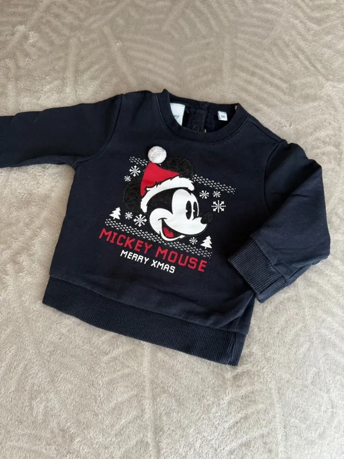 Pull de Noël Mickey Disney baby