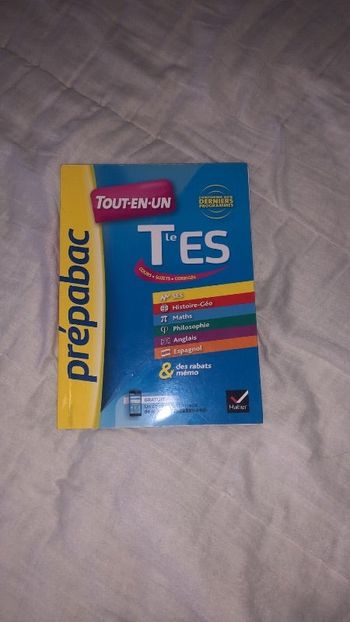 Livre Prépabac Terminale ES