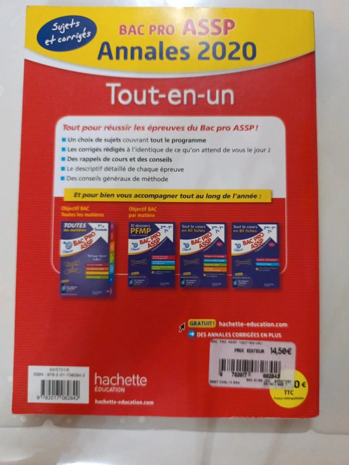Livret de révisions tout en un bac pro assp annales 2020 - photo numéro 2