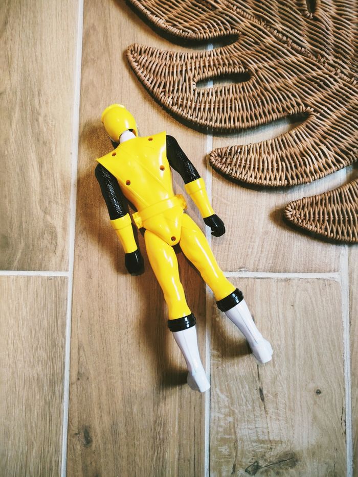 🙅 Power rangers ninja steel grande figurine du ranger jaune marque Bandai - photo numéro 3