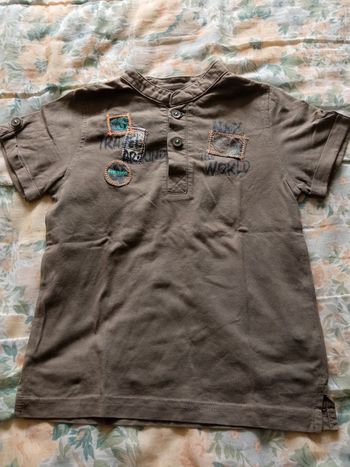 Tee-shirt marron Kiabi 4 ans