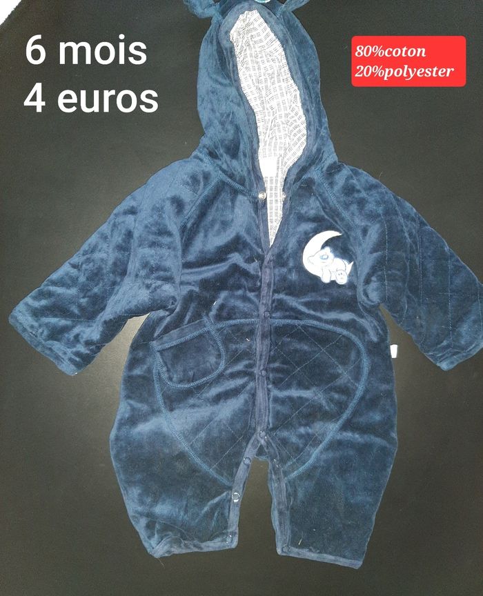 Combinaison bleu marine 6 mois garçon