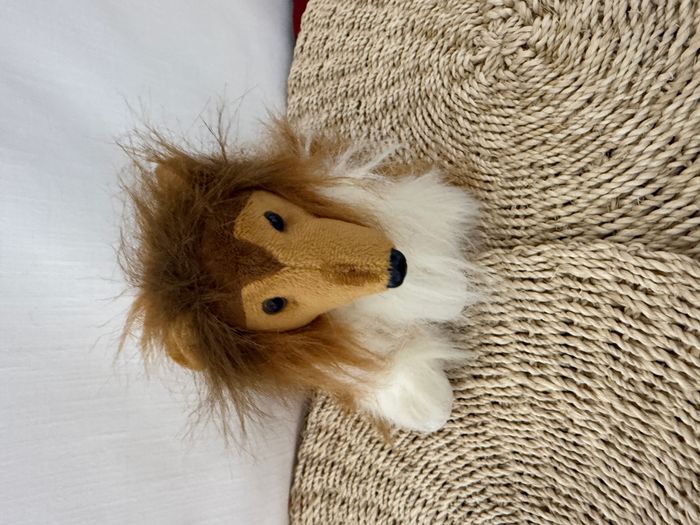 peluche chien colley style Lassie marron blanc - photo numéro 7