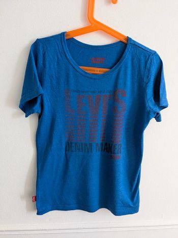 T-shirt levi's 8 ans bleu garçon