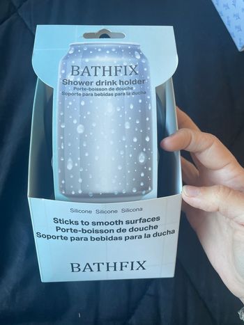 support de boisson pour douche “Bathfix”.