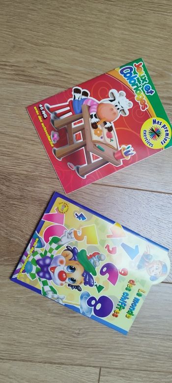 2 cahiers d'activités jeux et coloriage - 4-5 ans